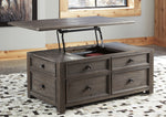 Wyndahl Rustic Brown Lift-Top Coffee Table