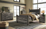 Wynnlow Gray Wood 5-Drawer Chest