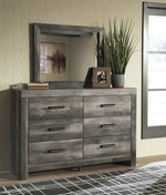 Wynnlow Gray Wood 6-Drawer Dresser