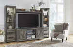 Wynnlow Rustic Gray Wood Entertainment Center