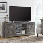 Wynnlow Rustic Gray Wood LG TV Stand