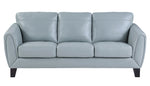 Spivey Aqua Top Grain Leather Sofa