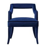 Tiffany Contemporary Navy Velvet Arm Chair