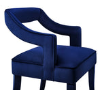 Tiffany Contemporary Navy Velvet Arm Chair