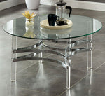 Tirso Clear Glass/Acrylic Round Coffee Table