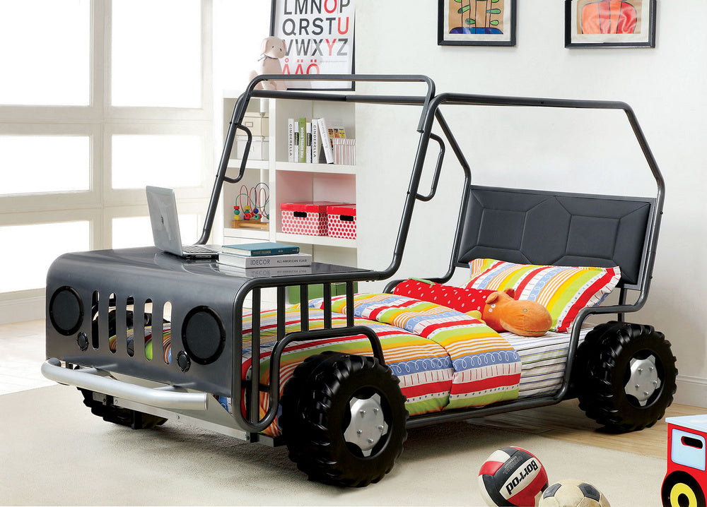 Trekker Gun Metal Rover Twin Bed