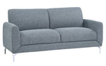 Venture Blue Textured Fabric 2-Seat Sofa