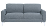 Venture Blue Textured Fabric 2-Seat Sofa