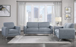 Venture Blue Textured Fabric 2-Seat Sofa