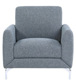 Venture Blue Textured Fabric Chair