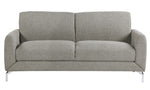 Venture Brown Textured Fabric 2-Seat Sofa