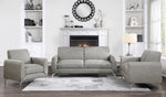 Venture Brown Textured Fabric Loveseat