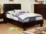 Villa Park Espresso Leatherette Twin Bed