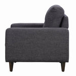 Watsonville Grey Linen-Like Fabric Chair