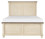 Weaver Antique White Wood Queen Bed