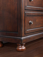 Wells Dark Cherry Wood Chest