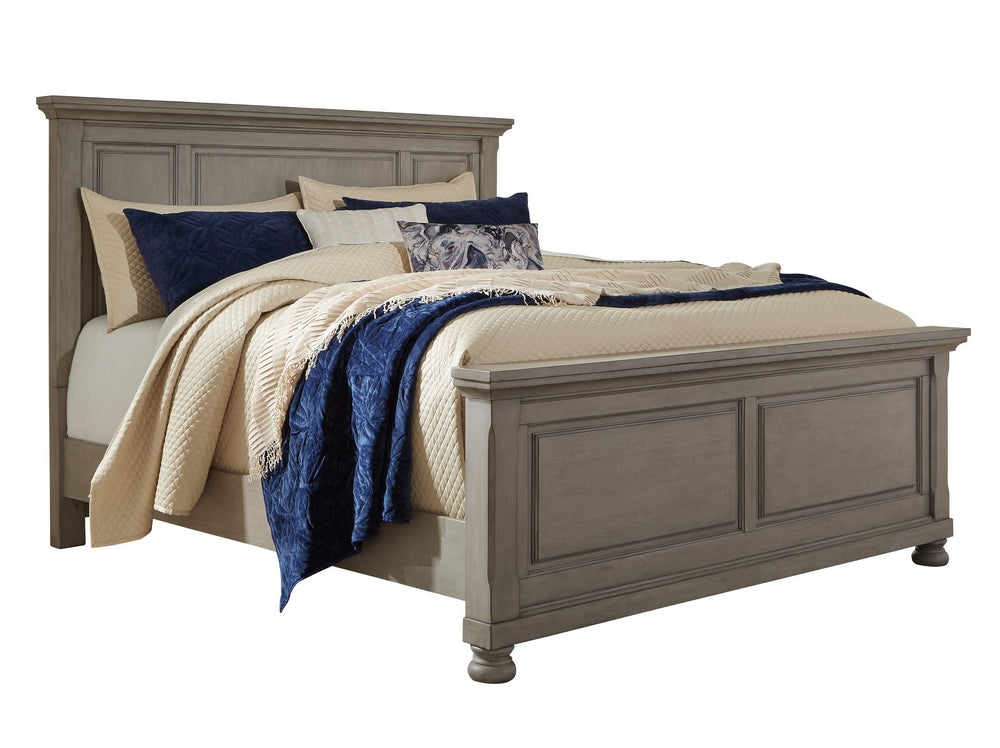 Lettner Light Gray Queen Panel Bed