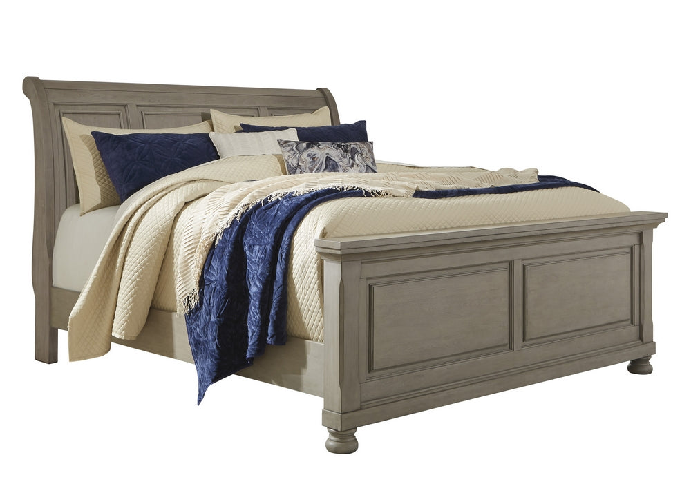 Lettner Light Gray Queen Sleigh Bed