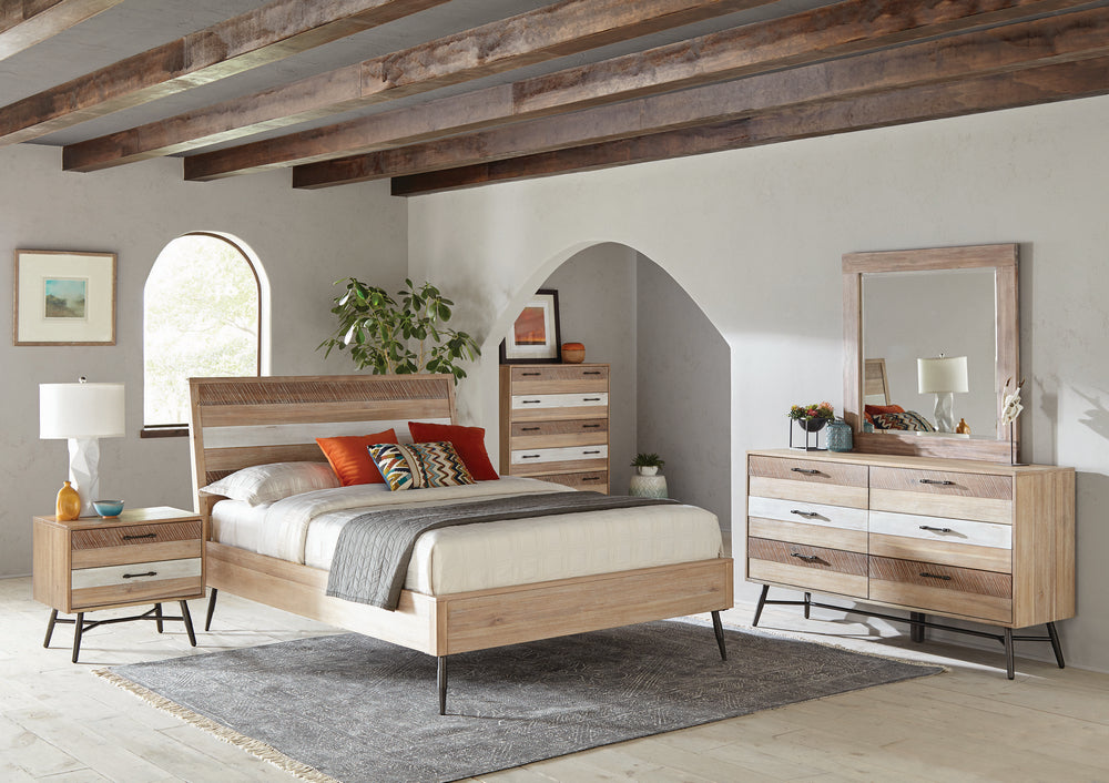 Marlow 5-Pc Rough Sawn Multi Wood Queen Bedroom Set