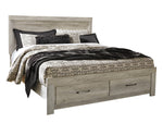 Bellaby Whitewash Wood King Storage Bed