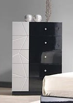 Berlin Black & White Lacquer Wood Chest