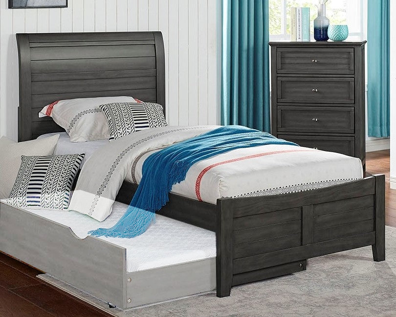 Brogan Gray Wood Full Bed