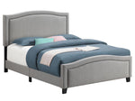 Hamden Mineral Fabric Upholstered King Panel Bed