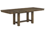 Moriville Grayish Brown Wood Extendable Dining Table