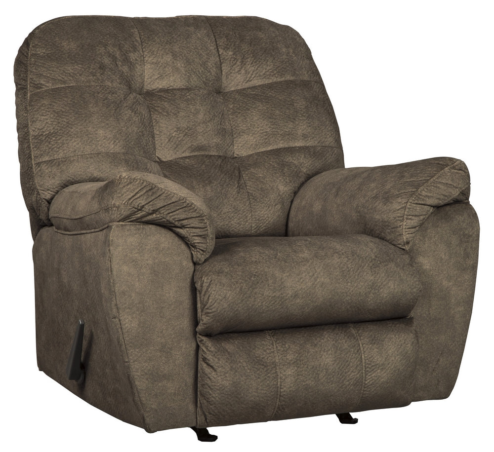 Accrington Earth Fabric Manual Rocker Recliner