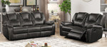 Devorah 2-Pc Gray Manual Recliner Sofa Set