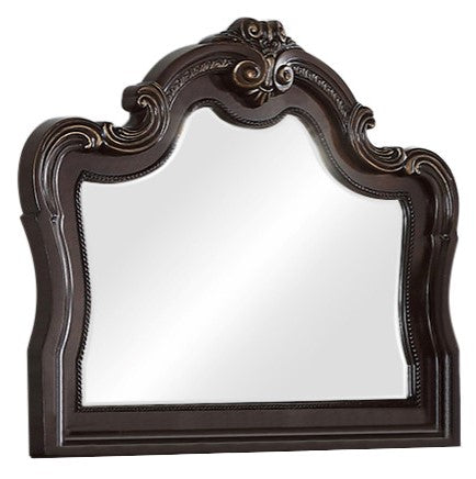 Africa Dark Cherry Wood Dresser Mirror