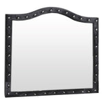 Emma Black Crushed Velvet Dresser Mirror