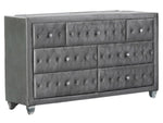 Emma Grey Crushed Velvet Dresser