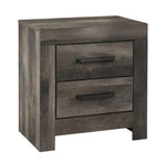 Wynnlow Gray Wood 2-Drawer Nightstand