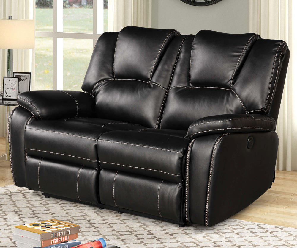 Devorah Black Power Recliner Loveseat