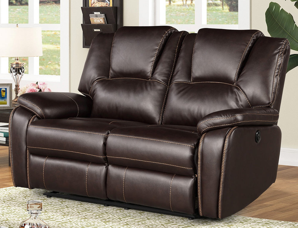 Devorah Dark Brown Power Recliner Loveseat