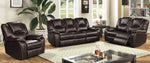 Devorah 3-Pc Dark Brown Power Recliner Sofa Set