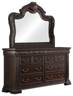 Africa 5-Pc Dark Cherry Wood Queen Bedroom Set