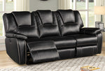 Devorah 2-Pc Black Power Recliner Sofa Set