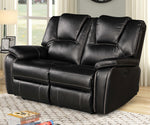 Devorah 2-Pc Black Power Recliner Sofa Set