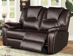 Devorah 2-Pc Dark Brown Power Recliner Sofa Set