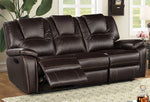 Devorah 2Pc Dark Brown Manual Recliner Sofa Set