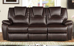 Devorah 2Pc Dark Brown Manual Recliner Sofa Set