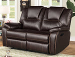 Devorah 2Pc Dark Brown Manual Recliner Sofa Set