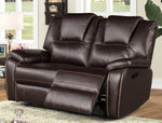 Devorah 2Pc Dark Brown Manual Recliner Sofa Set