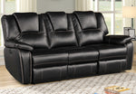 Devorah 3-Pc Black Power Recliner Sofa Set