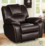 Devorah 3-Pc Dark Brown Power Recliner Sofa Set