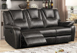 Devorah 3-Pc Gray Manual Recliner Sofa Set