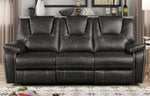 Devorah 3-Pc Gray Manual Recliner Sofa Set