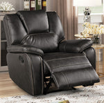 Devorah 3-Pc Gray Manual Recliner Sofa Set